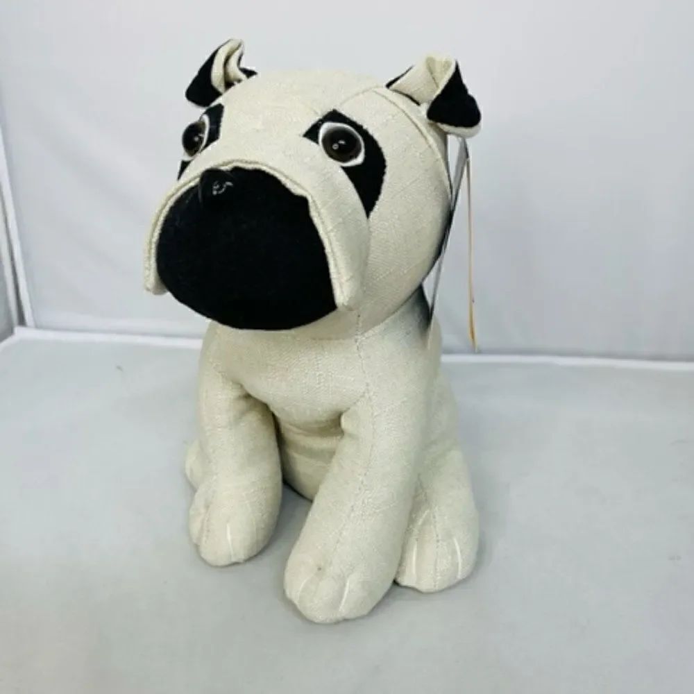 Dog Door Stopper Berkshire Pug Bulldog 10" 10" tall Excellent new condition with
